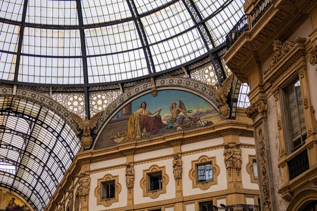 Galería Vittorio Emanuele II: el salón de Milán